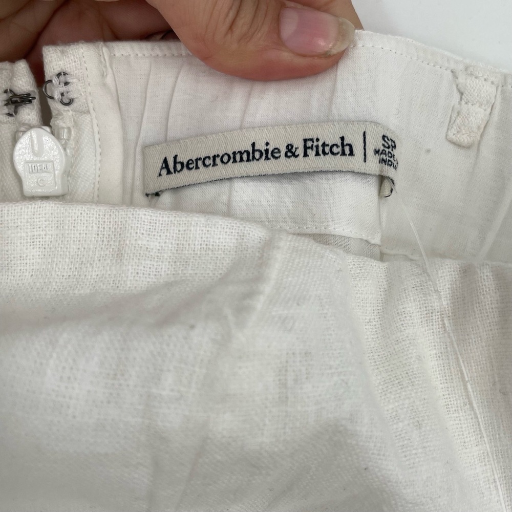 Abercrombie & Fitch Women White Removable Straps A-line Maxi Dress Size S - Picture 12 of 13